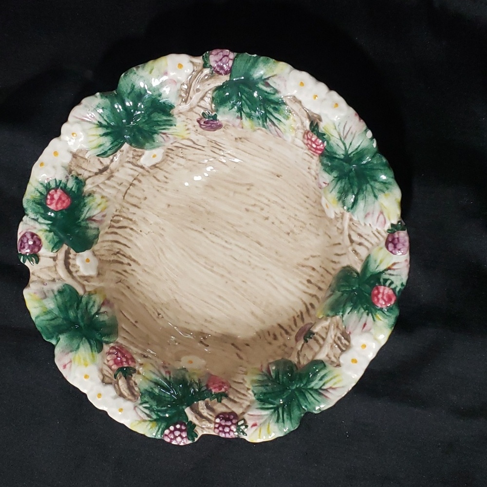 Vintage  Fitz and Floyd Raspberry Bowl.